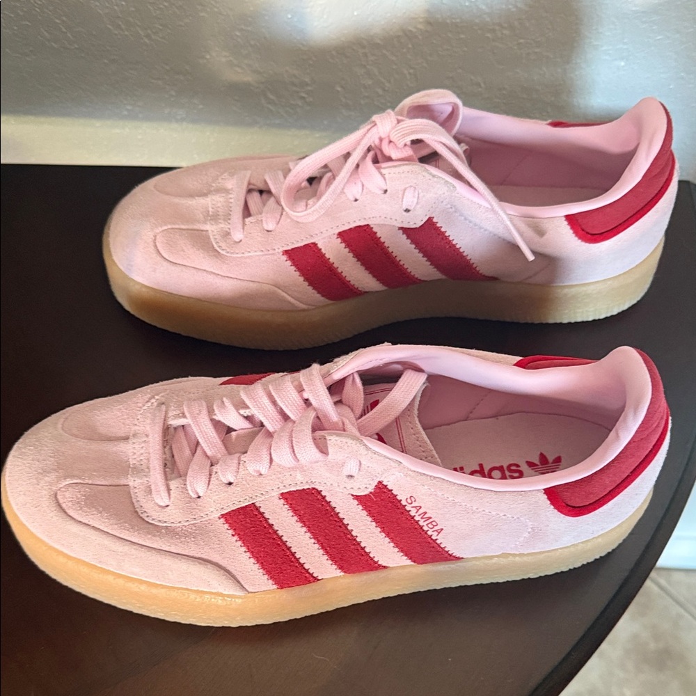 adidas Women’s Samba Suede Sneaker - Pink/Red